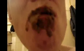 Eating up my own shit a good scat meal