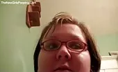Ex wife shitting a big brown turd