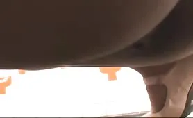 Turkish girl shitting outdoor