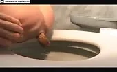 Two college girls poop by turn