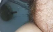 Hairy wife shitting