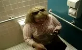 Using a public bathroom