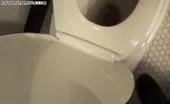 Dark haired teen can't stop shitting