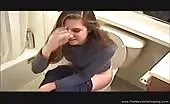 She can't stand the smell of her own shit