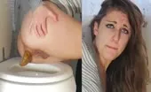 Compilation of the same redhead shitting