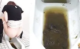 Real mess in public toilet