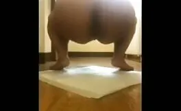 Ebony girl shitting a lot