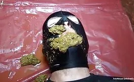 Pile of shit on slave's face
