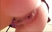 Brown shit dropped in close up