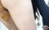 She did a mess in public place