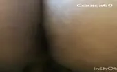 Ebony girl shitting a lot on her knees