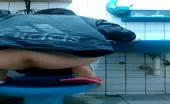She decides to poop in doggystyle