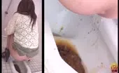 Liquid shit with pressure