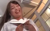 Hairy babe feeds old slave