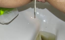Creampied babe pooping