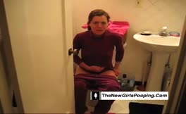 Girl pooping while friend farts